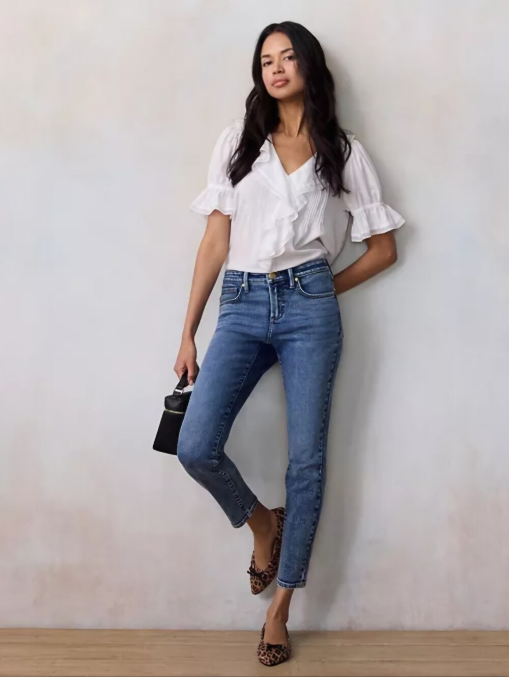 LC Lauren Conrad Mid Rise Skinny Jeans in Medium Blue